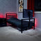 Basecamp Metall Gaming Bett mit TV-Halterung - Schwarz
