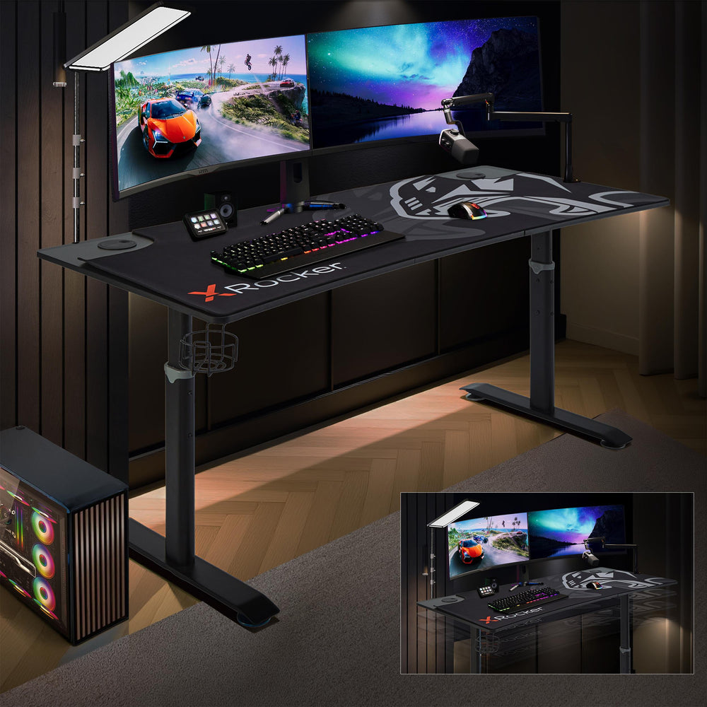 Cougar XL Höhenverstellbarer Ultra Wide Aluminium Carbon Gaming Tisch
