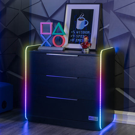 Electra Gaming Schubladen-Kommode mit RGB-Beleuchtung