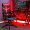 Helix Gaming Bürodrehstuhl mit Mesh Netzstoff Rückenlehne - Rot