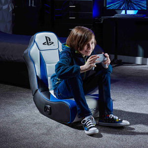 PlayStation® Geist 2.0 Floor Rocker Gaming Sessel - Weiß/Blau