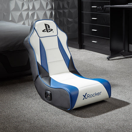 PlayStation® Geist 2.0 Floor Rocker Gaming Sessel - Weiß/Blau