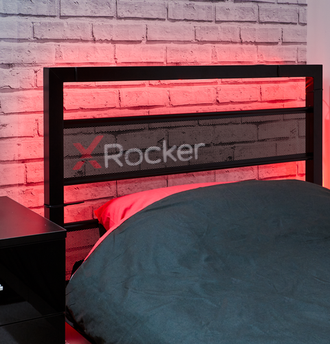 Basecamp Metall Gaming Bett mit TV-Halterung - Schwarz - X Rocker EU