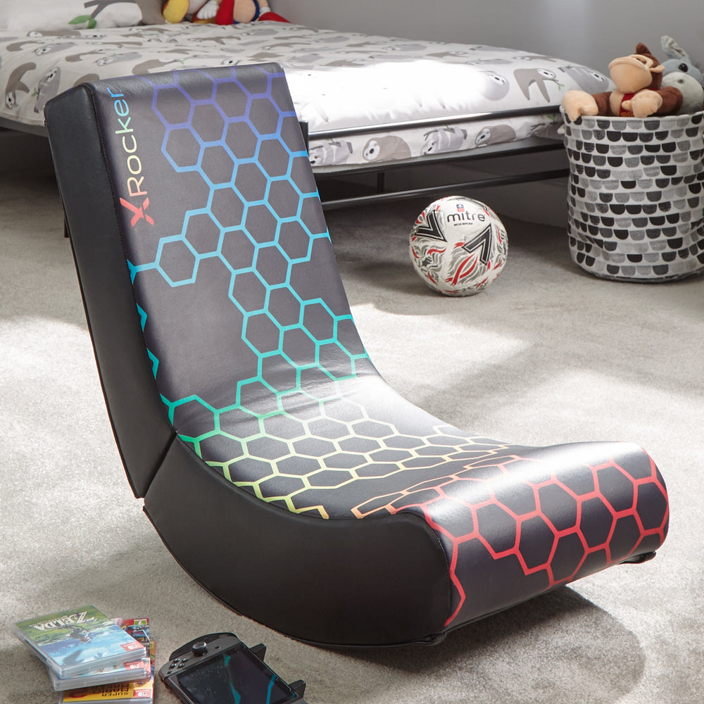 Video Rocker Gaming Stuhl für Kinder – Neo Hex Edition