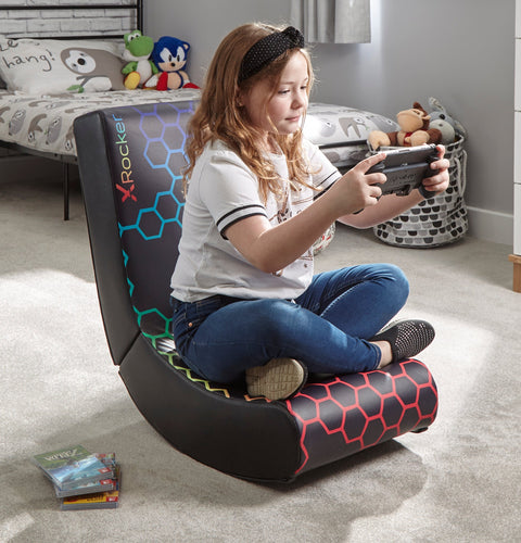 Video Rocker Gaming Stuhl für Kinder – Neo Hex Edition