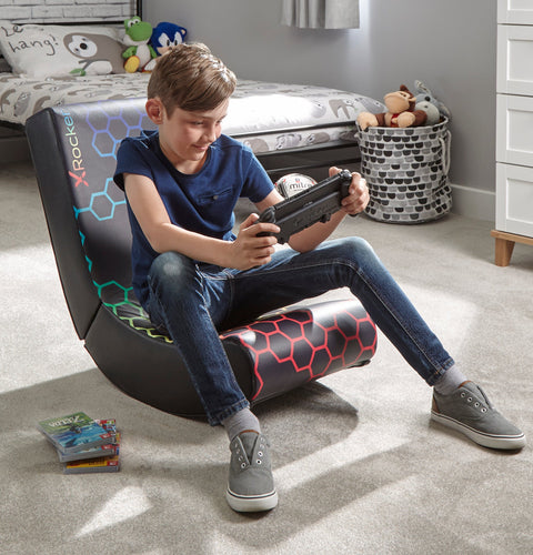 Video Rocker Gaming Stuhl für Kinder – Neo Hex Edition