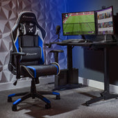 Agility Compact eSports Gaming Bürostuhl für Teenager - Blau - X Rocker EU