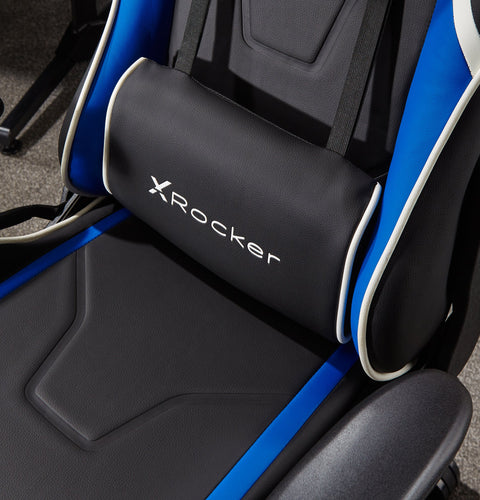 Agility Compact eSports Gaming Bürostuhl für Teenager - Blau - X Rocker EU