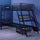 Armada 2-Personen Gaming Etagenbett mit Treppe & Schreibtisch - X Rocker EU