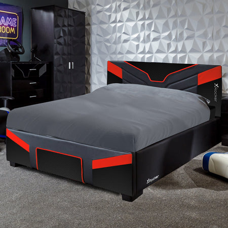 Cerberus MKII Gaming & Racing Bett - Carbon Rot - X Rocker EU