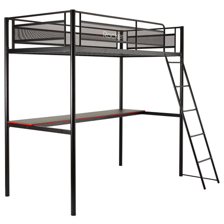 HQ Gaming Hochbett mit XL Schreibtisch & Leiter - X Rocker EU