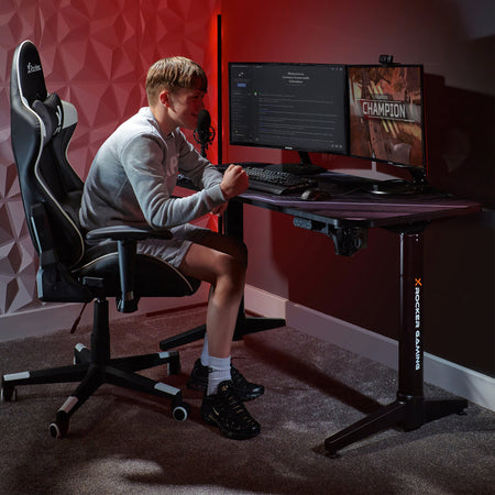Stratos elektrisch-höhenverstellbarer Gaming Schreibtisch