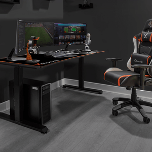 Cougar XL Höhenverstellbarer Ultra Wide Aluminium Carbon Gaming Tisch - X Rocker EU