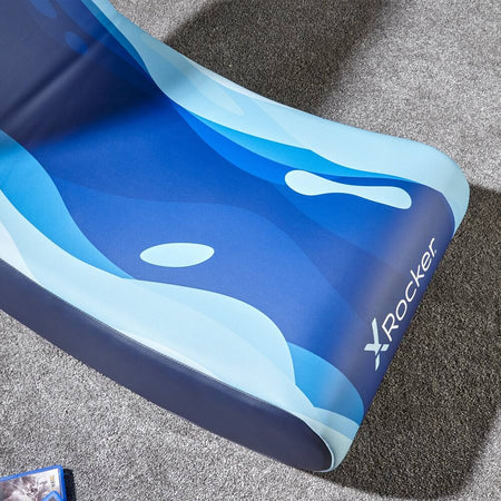 Video Rocker Gaming Bodensessel - Lava Blau - X Rocker EU