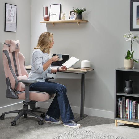 Onyx Bürodrehstuhl aus Stoff - Rosa - X Rocker EU