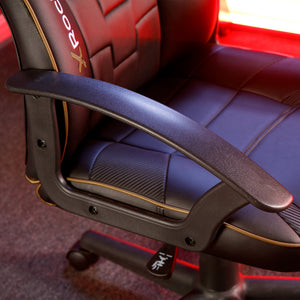 Saturn Gaming Bürostuhl für Teenager - Schwarz / Gold
