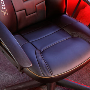 Saturn Gaming Bürostuhl für Teenager - Schwarz / Gold