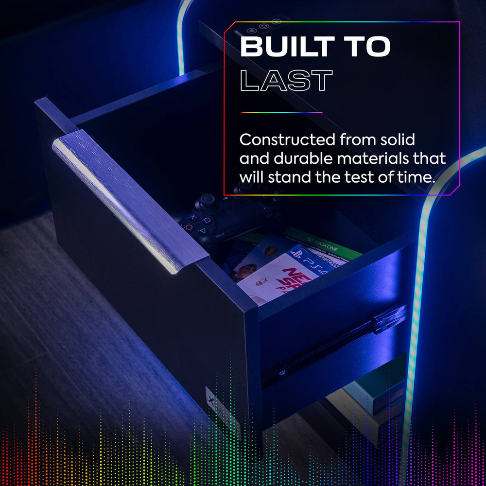 Electra Gaming Nachtschrank mit RGB-Beleuchtung & Wireless Charging