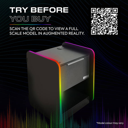 Electra Gaming Nachtschrank mit RGB-Beleuchtung & Wireless Charging