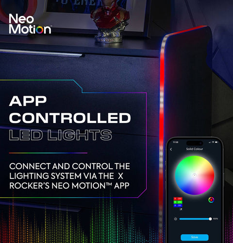 Electra Gaming Schubladen-Kommode mit RGB-Beleuchtung