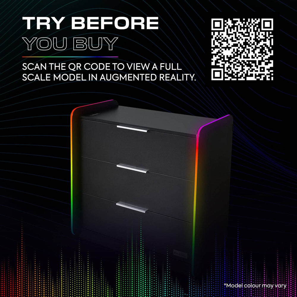 Electra Gaming Schubladen-Kommode mit RGB-Beleuchtung