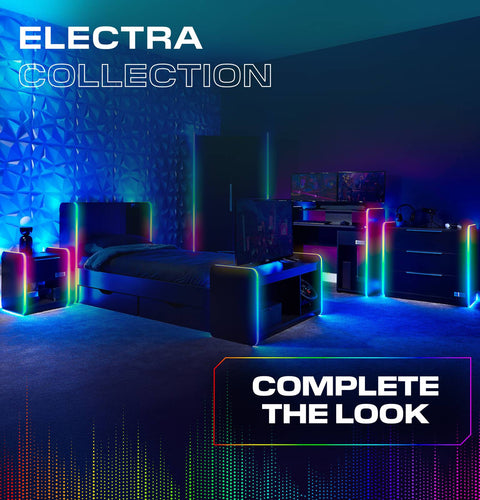 Electra Gaming Kleiderschrank mit RGB-Beleuchtung & App-Steuerung