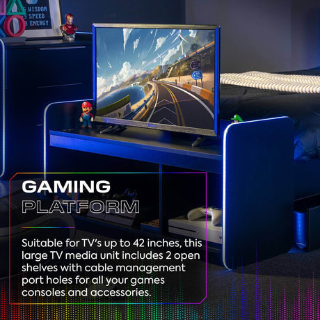 Electra Gaming TV-Board mit Neo Motion Sync™ RGB-Beleuchtung - X Rocker EU