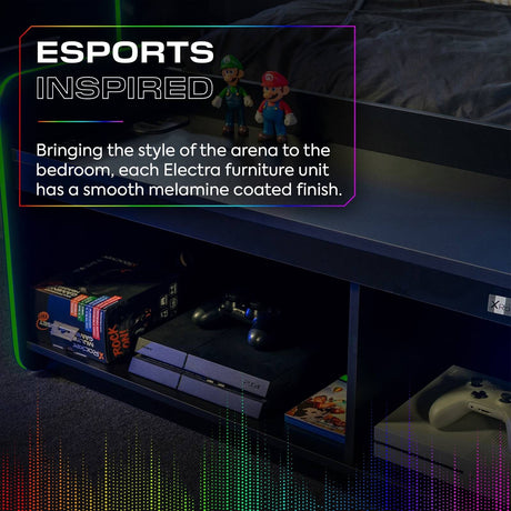 Electra Gaming TV-Board mit Neo Motion Sync™ RGB-Beleuchtung - X Rocker EU