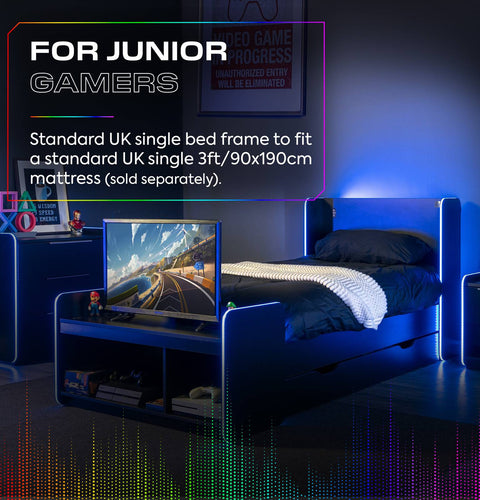 Electra Gaming Bett mit RGB-Beleuchtung