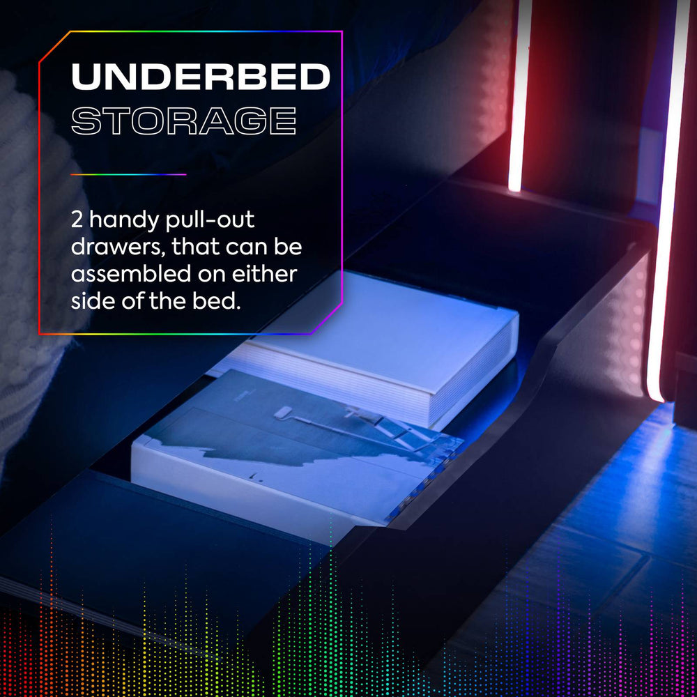 Electra Gaming Bett mit RGB-Beleuchtung