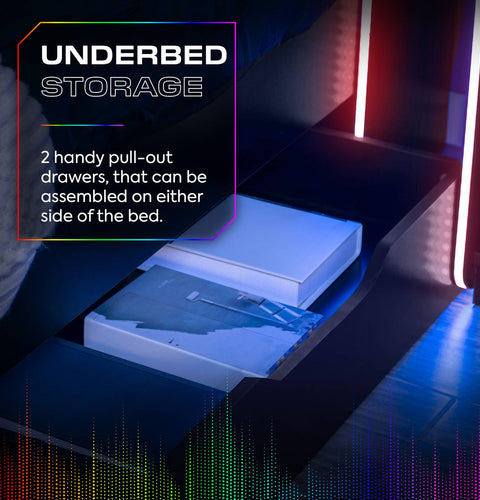 Electra Gaming Bett mit RGB-Beleuchtung