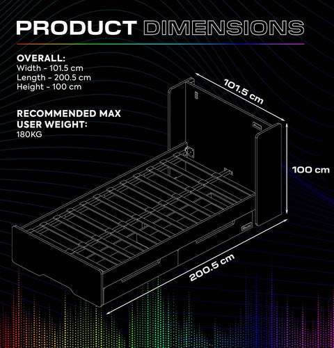 Electra Gaming Bett mit RGB-Beleuchtung