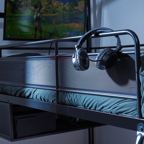 Contra - Gaming Etagenbett mit TV Halterung & 4 Aufbaumöglichkeiten - X Rocker EU
