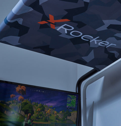 Contra - Gaming Etagenbett mit TV Halterung & 4 Aufbaumöglichkeiten - X Rocker EU