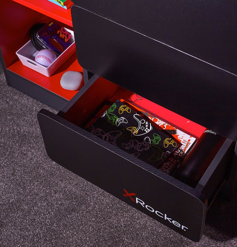 Carbon-Tek Gaming Schubladen-Kommode mit LED-Beleuchtung