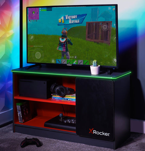 Carbon-Tek Gaming TV-Board mit LED-Beleuchtung