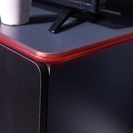 Carbon-Tek Gaming TV-Board mit LED-Beleuchtung