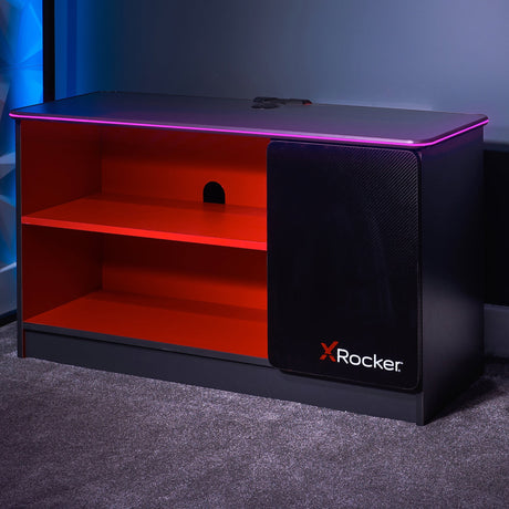 Carbon-Tek Gaming TV-Board mit LED-Beleuchtung