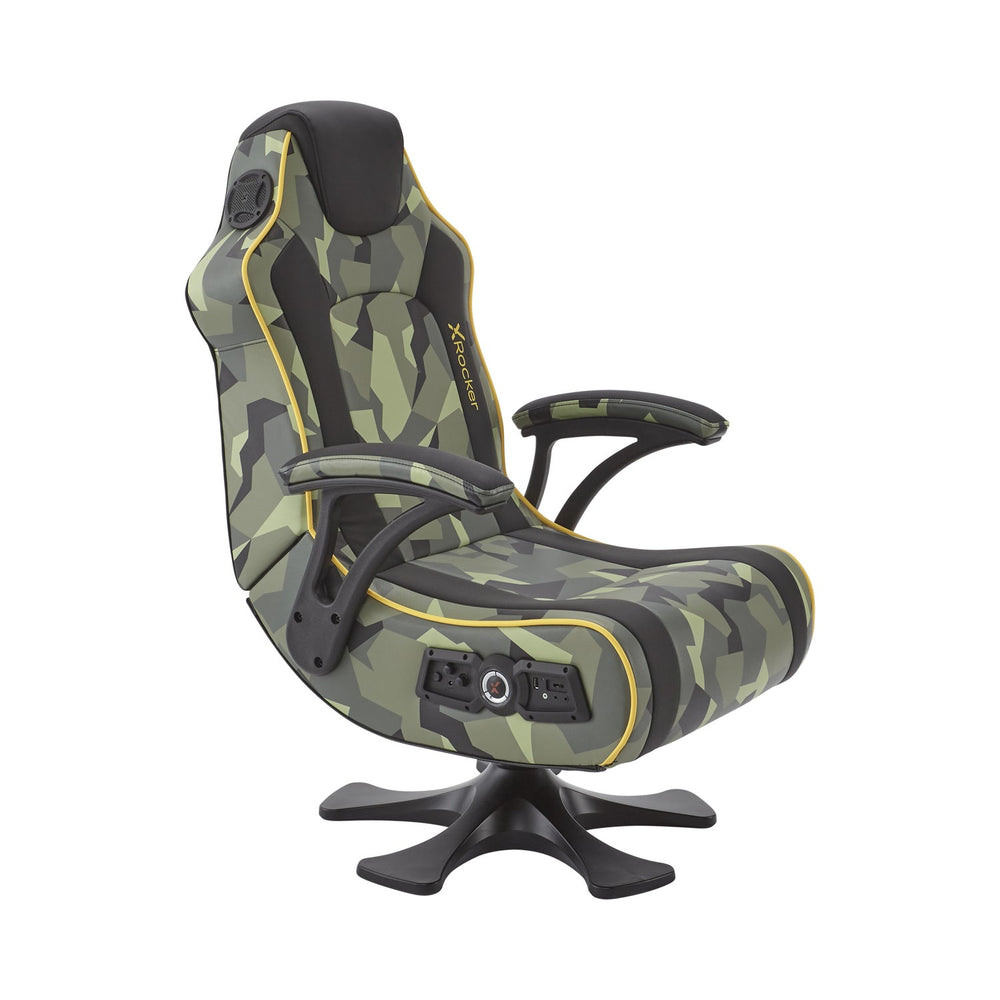 X Rocker Covert Ops Audio Konsolen Gaming Stuhl – Schwarz Camo