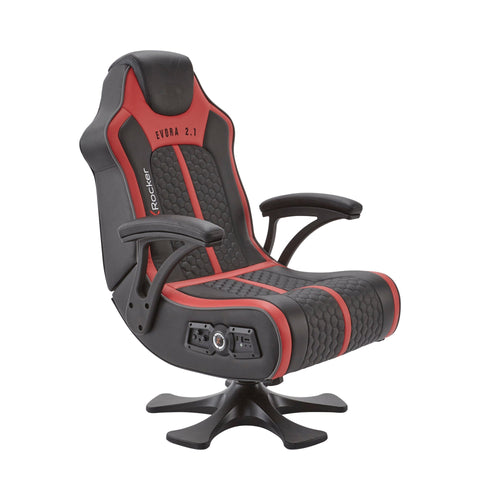 Evora 2.1 Gaming & Entertainment Sessel - Schwarz/Rot - X Rocker EU
