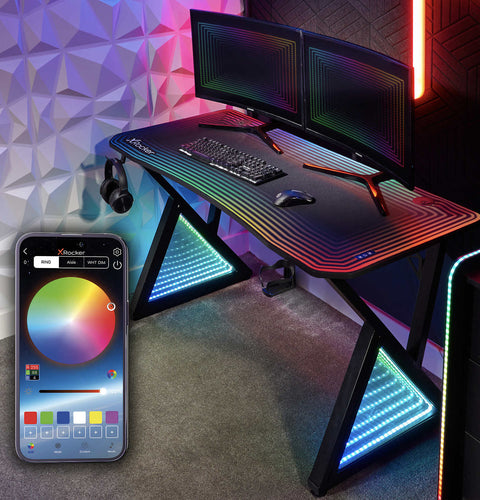 Infinity RGB Gaming Schreibtisch mit Neo Motion Sync™ Beleuchtung & App-Steuerung