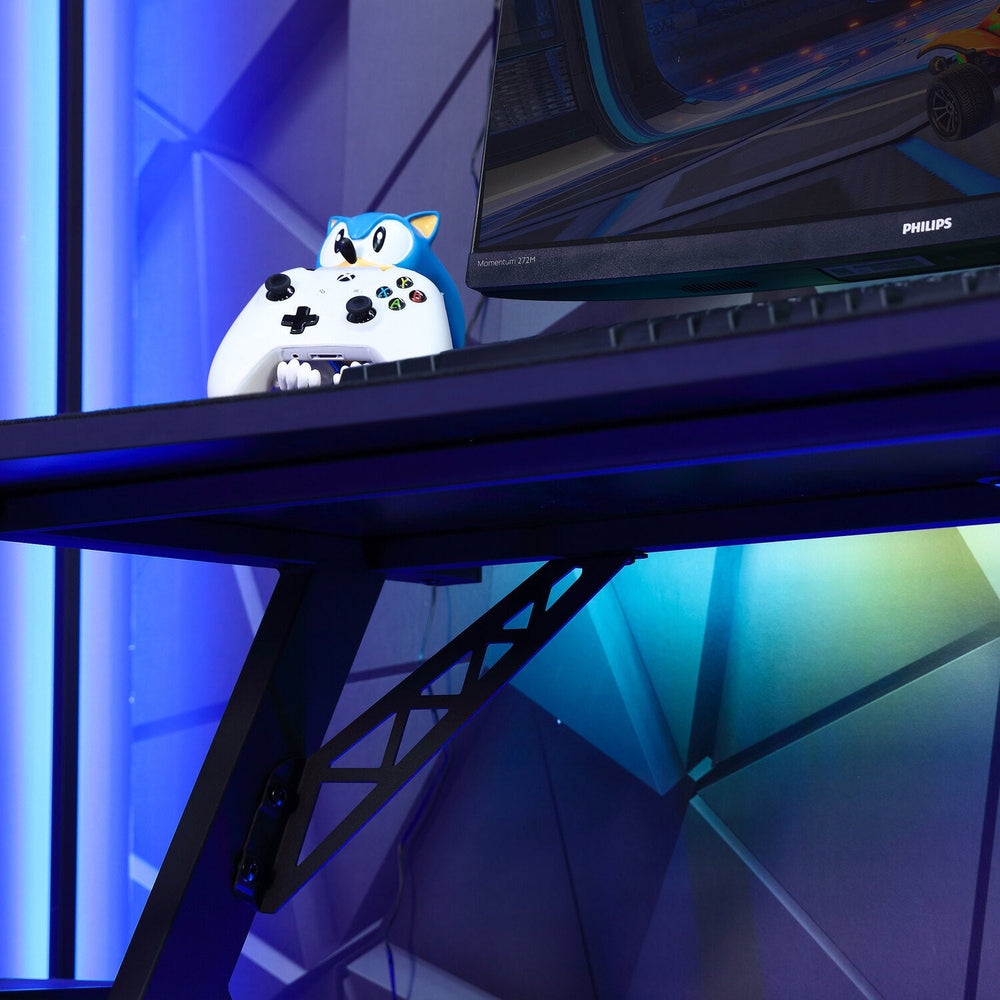 Lumio Compact RGB Gaming Schreibtisch mit Beleuchtung & App-Steuerung - X Rocker EU