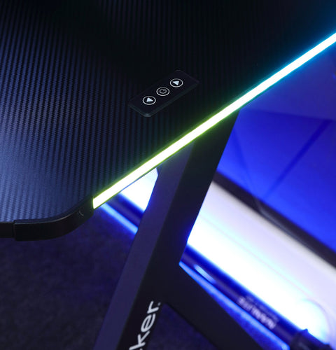 Lumio XL RGB - Gaming Schreibtisch mit Beleuchtung & App-Steuerung - X Rocker EU