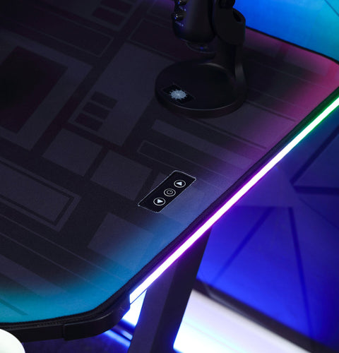Lumio XL RGB - Gaming Schreibtisch mit Beleuchtung & App-Steuerung - X Rocker EU