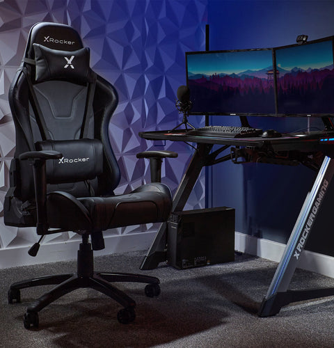 Agility eSports Gaming Bürostuhl - Carbon Schwarz - X Rocker EU