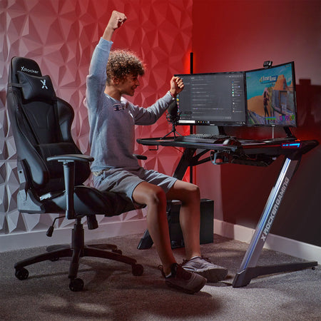 Agility eSports Gaming Bürostuhl - Carbon Schwarz - X Rocker EU
