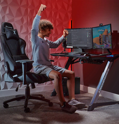 Agility eSports Gaming Bürostuhl - Carbon Schwarz - X Rocker EU