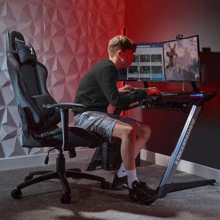 Agility eSports Gaming Bürostuhl - Carbon Schwarz - X Rocker EU