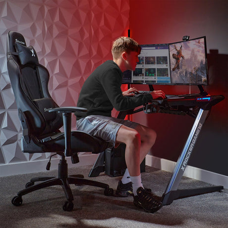 Agility eSports Gaming Bürostuhl - Carbon Schwarz - X Rocker EU