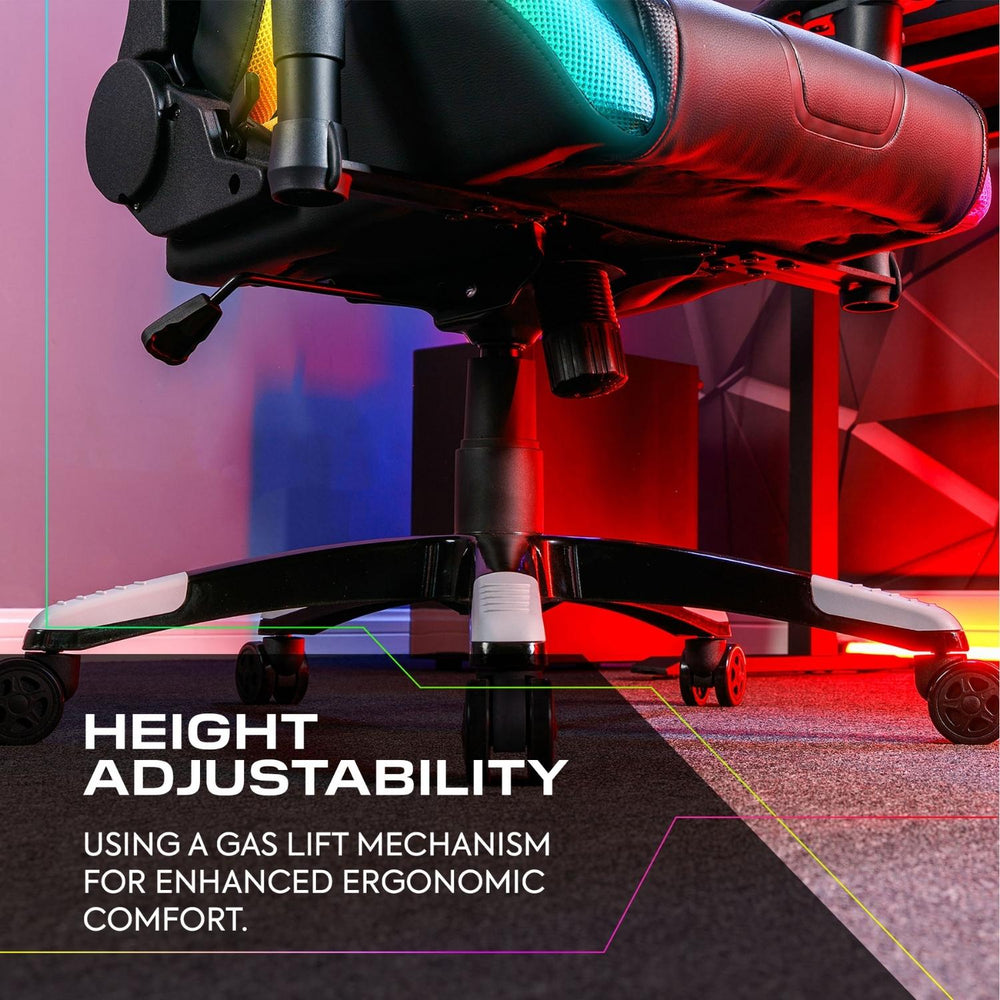 Agility Compact RGB Bürostuhl für Kinder & Teenager mit Beleuchtung - X Rocker EU